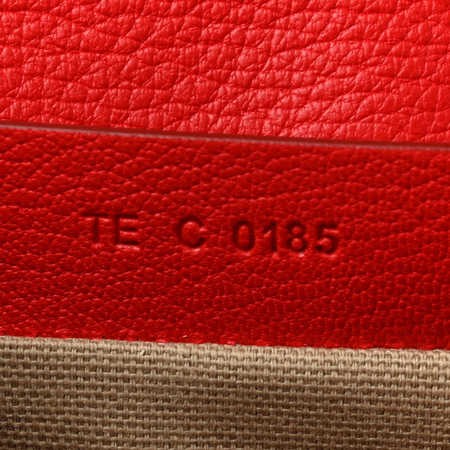 Sugar Goatskin Medium Antigona Envelope Clutch Red