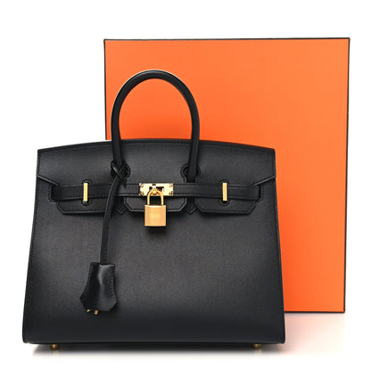 Hermes Madame Calfskin Birkin Sellier 25 Black 13 of 13