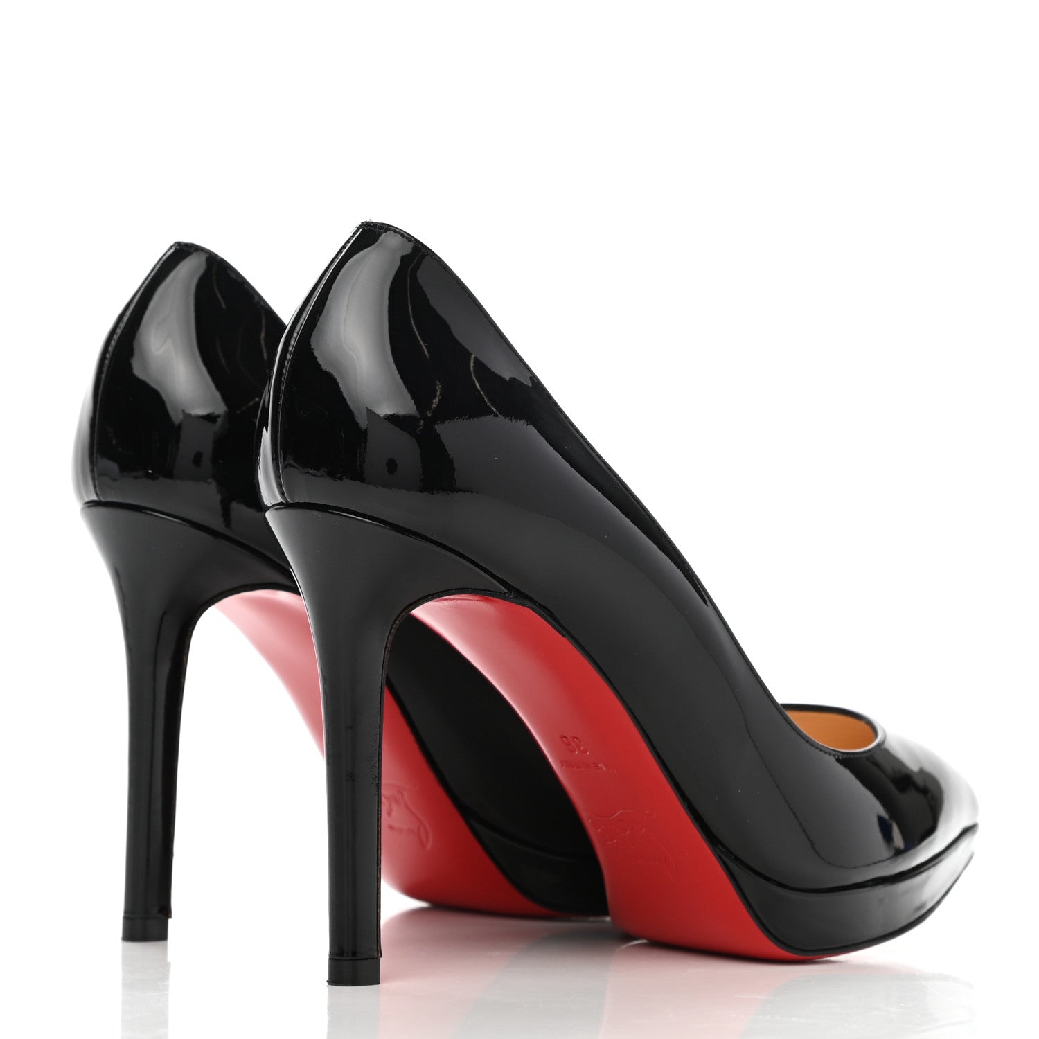 Christian Louboutin Patent Pigalle Plato 100 Pumps 36 Black 4 of 9