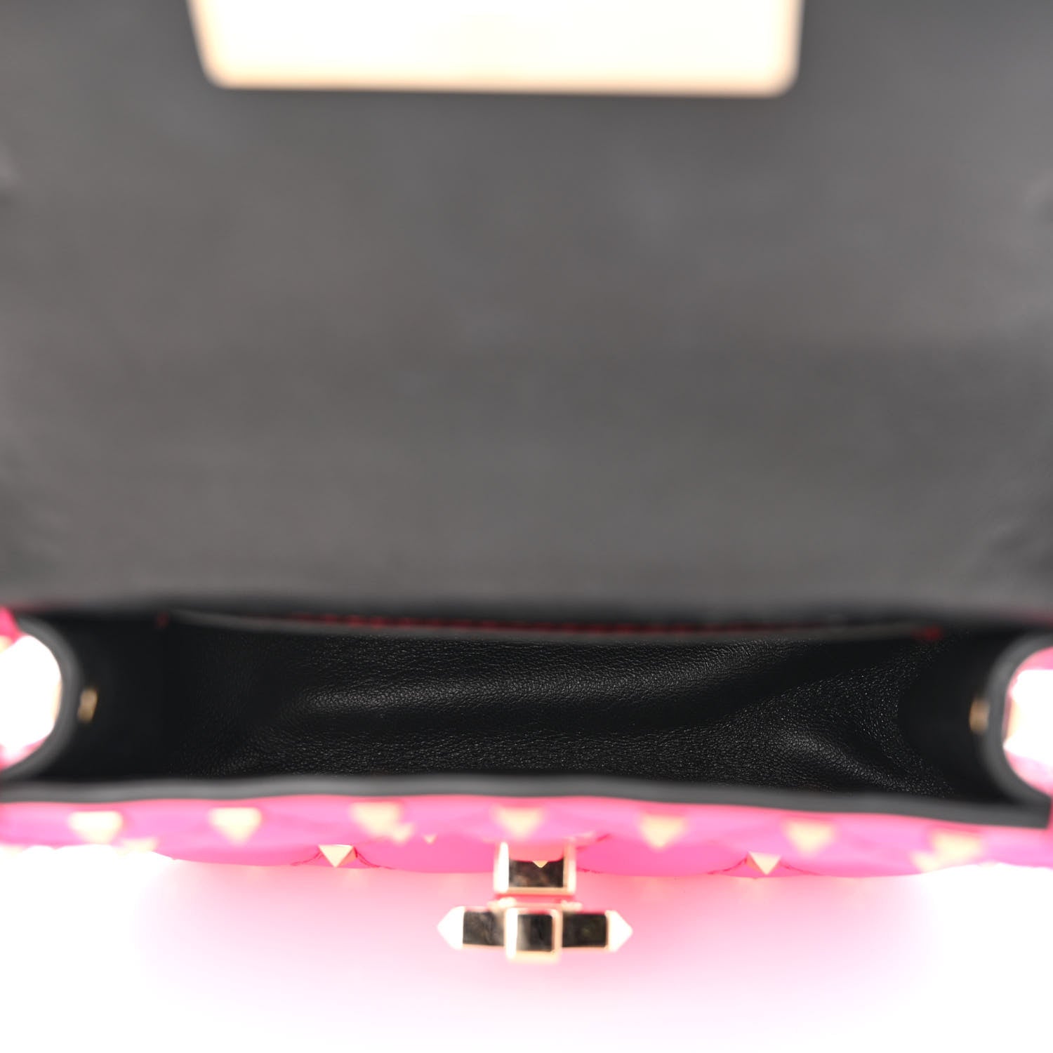 Valentino Garavani Calfskin Micro Rockstud Spike Shoulder Bag Azalea 4 of 8
