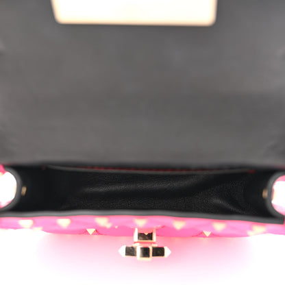 Valentino Garavani Calfskin Micro Rockstud Spike Shoulder Bag Azalea 4 of 8