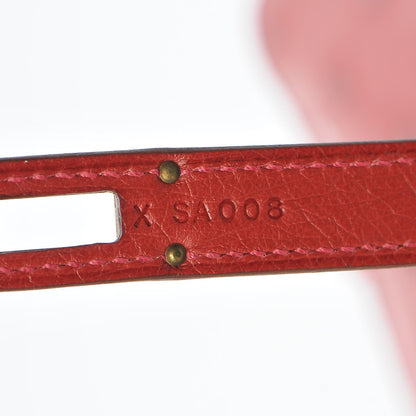 Hermes Ostrich Kelly Longue Wallet Rouge Vif 12 of 22