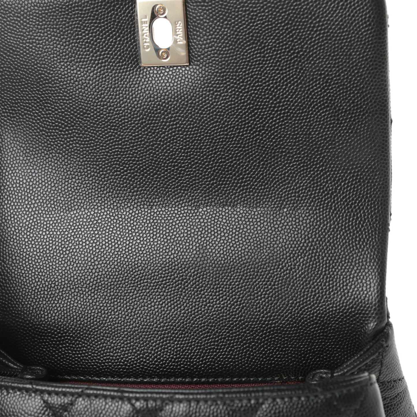 Caviar Quilted Extra Mini Coco Handle Flap Black