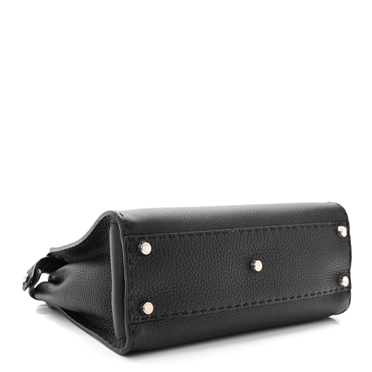 Cuoio Romano Selleria Bi-Color Medium Peekaboo Iconic Satchel Black Mou