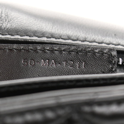 Christian Dior Calfskin Macrocannage Large Caro Bag Black 12 of 19