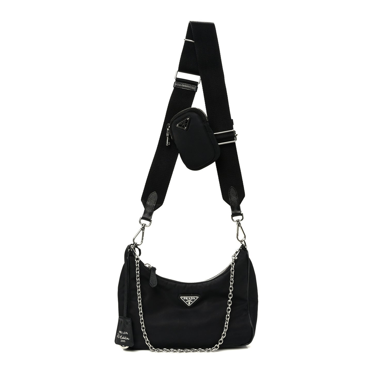 Nylon Re-Edition 2005 Shoulder Bag Black