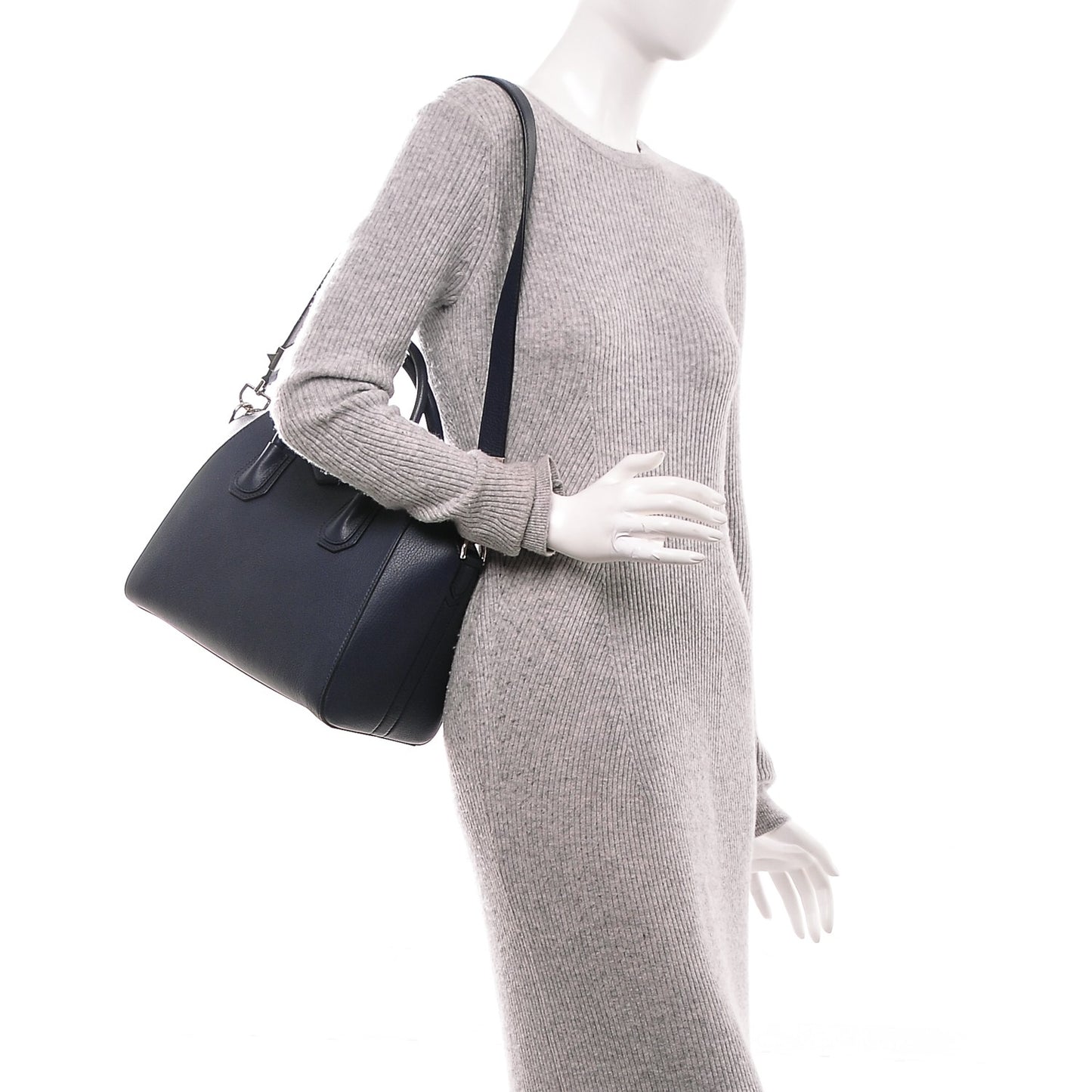 Sugar Goatskin Small Antigona Navy