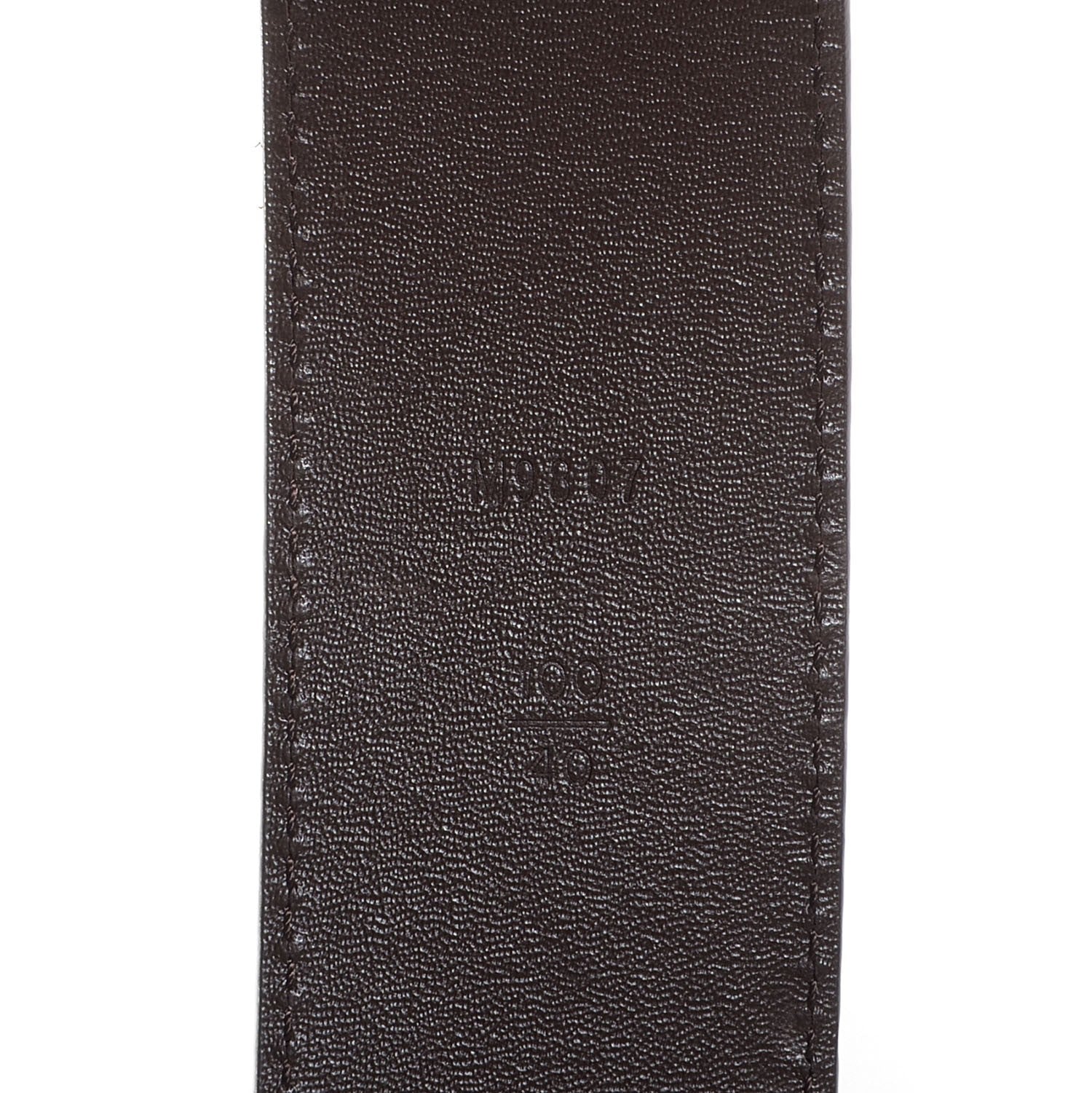 Louis Vuitton Damier Ebene LV Initiales Belt 100 40 3 of 9