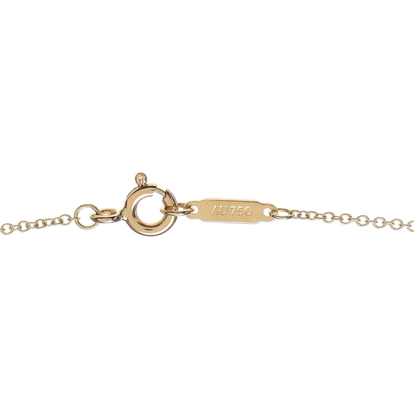 Platinum 18K Yellow Gold Diamond Schlumberger Lynn Pendant Necklace