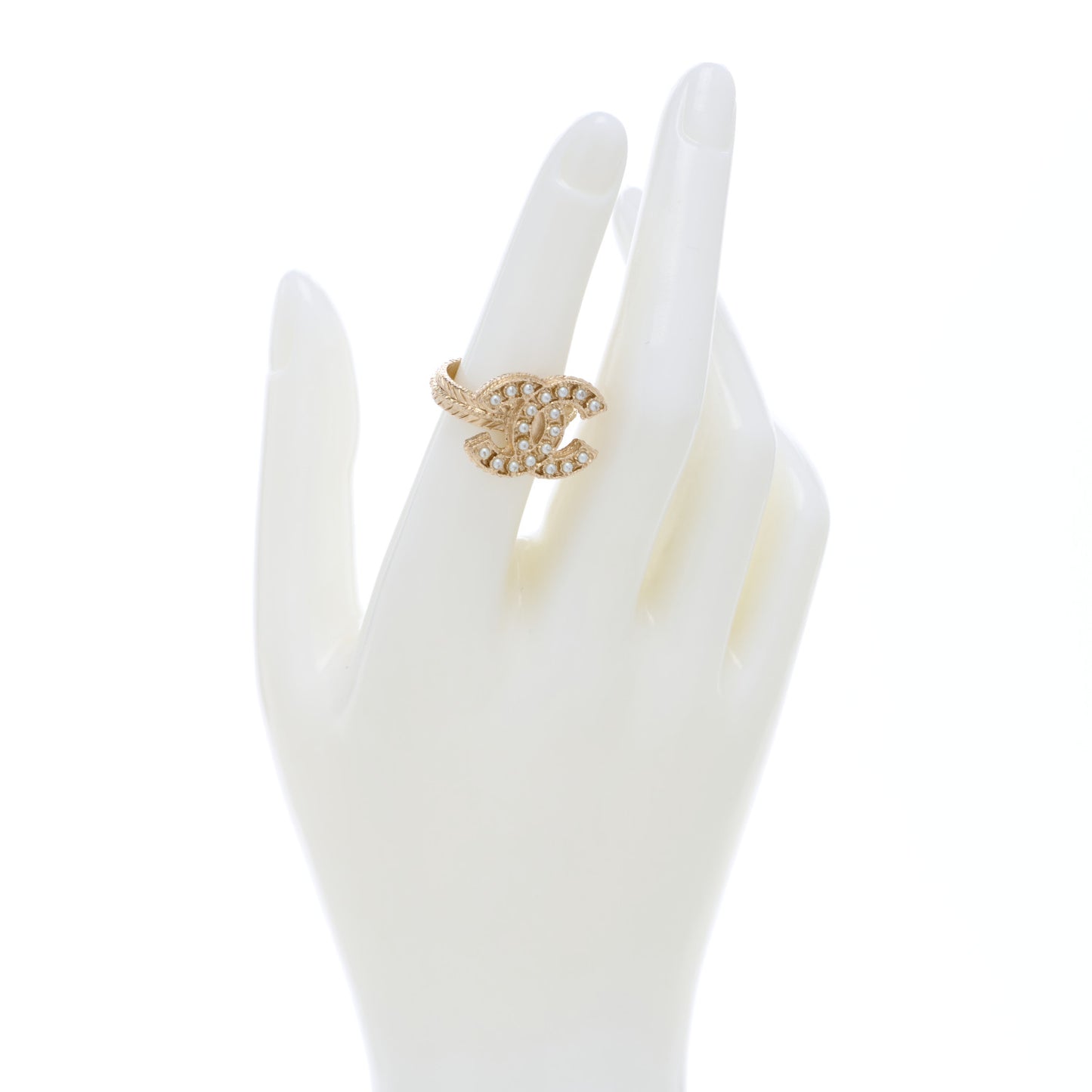 Pearl CC Ring 51/5.75 Gold