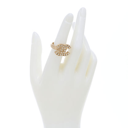 Chanel Pearl CC Ring 51/5.75 Gold 3 of 8