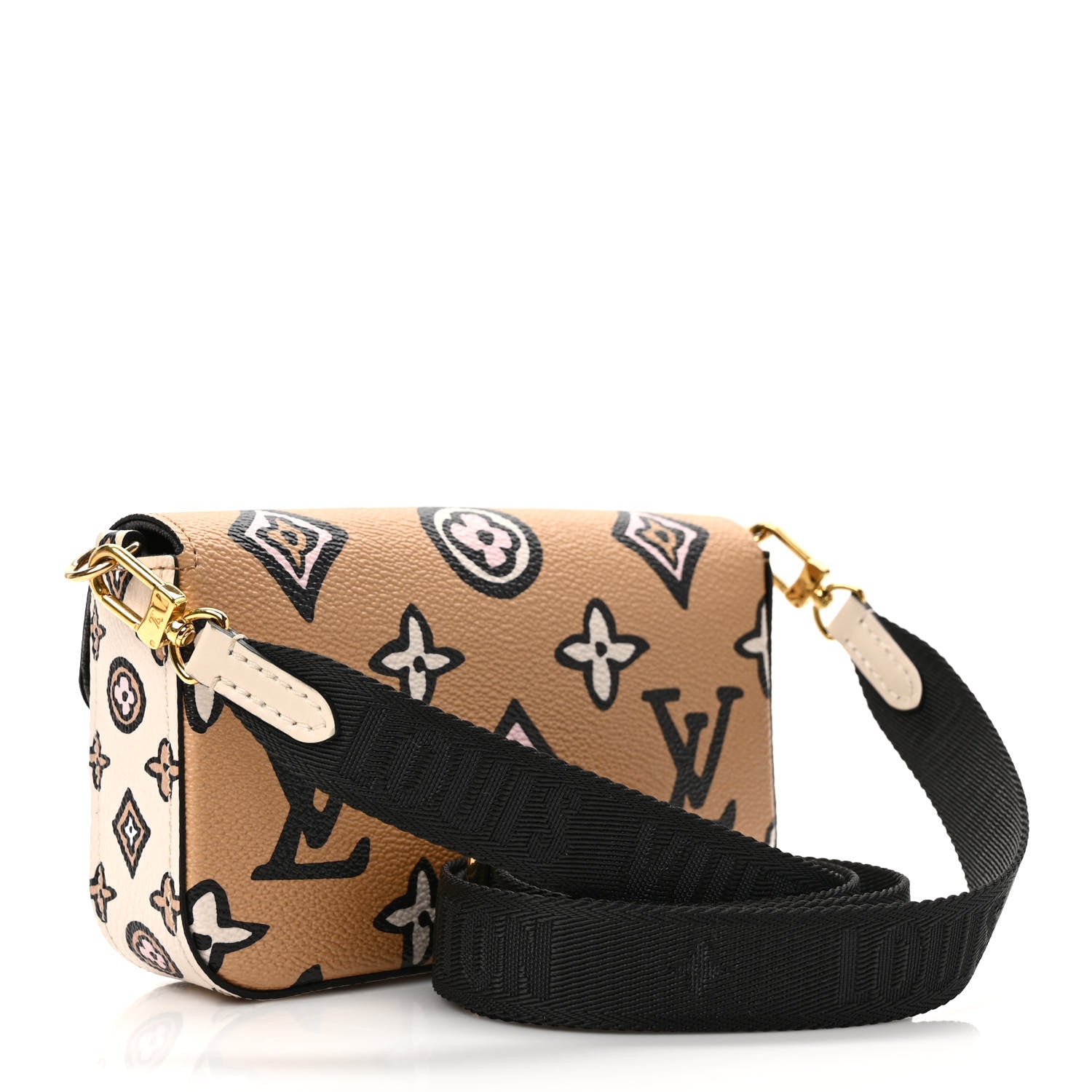 Louis Vuitton Monogram Wild At Heart Felicie Strap & Go Arizona Creme 4 of 10