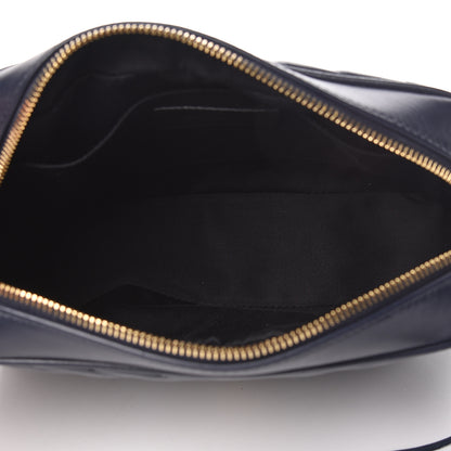 Saint Laurent Calfskin Matelasse Monogram Lou Camera Bag Navy 5 of 9