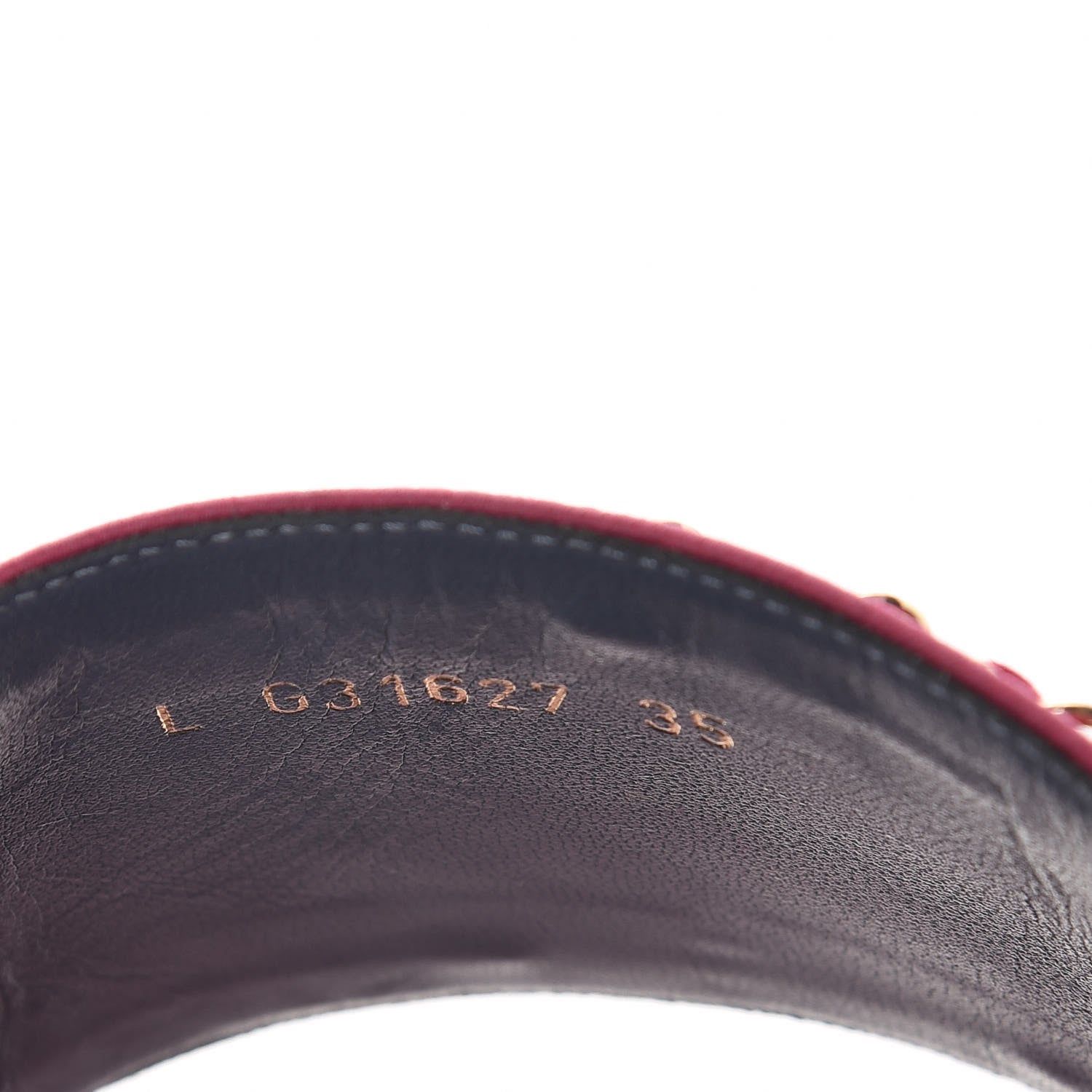 Chanel Satin Chain Flat Sandals 35 Dark Fuchsia 8 of 11