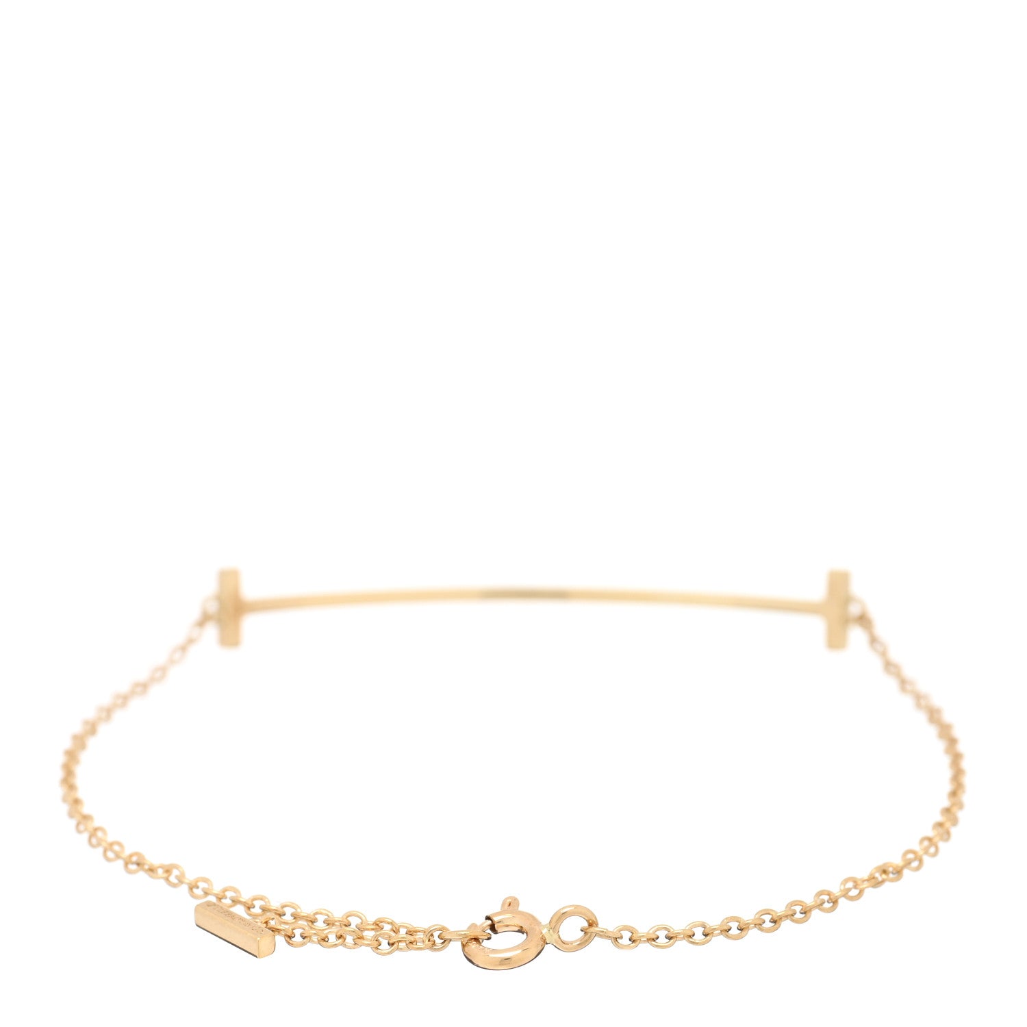 Tiffany 18K Yellow Gold T Smile Bracelet 2 of 3