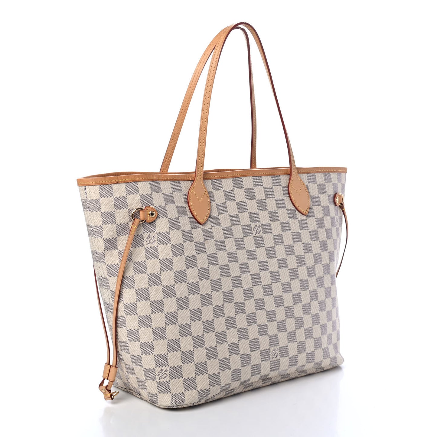 Damier Azur Neo Neverfull MM Rose Ballerine