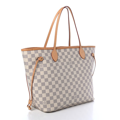 Louis Vuitton Damier Azur Neo Neverfull MM Rose Ballerine 2 of 4