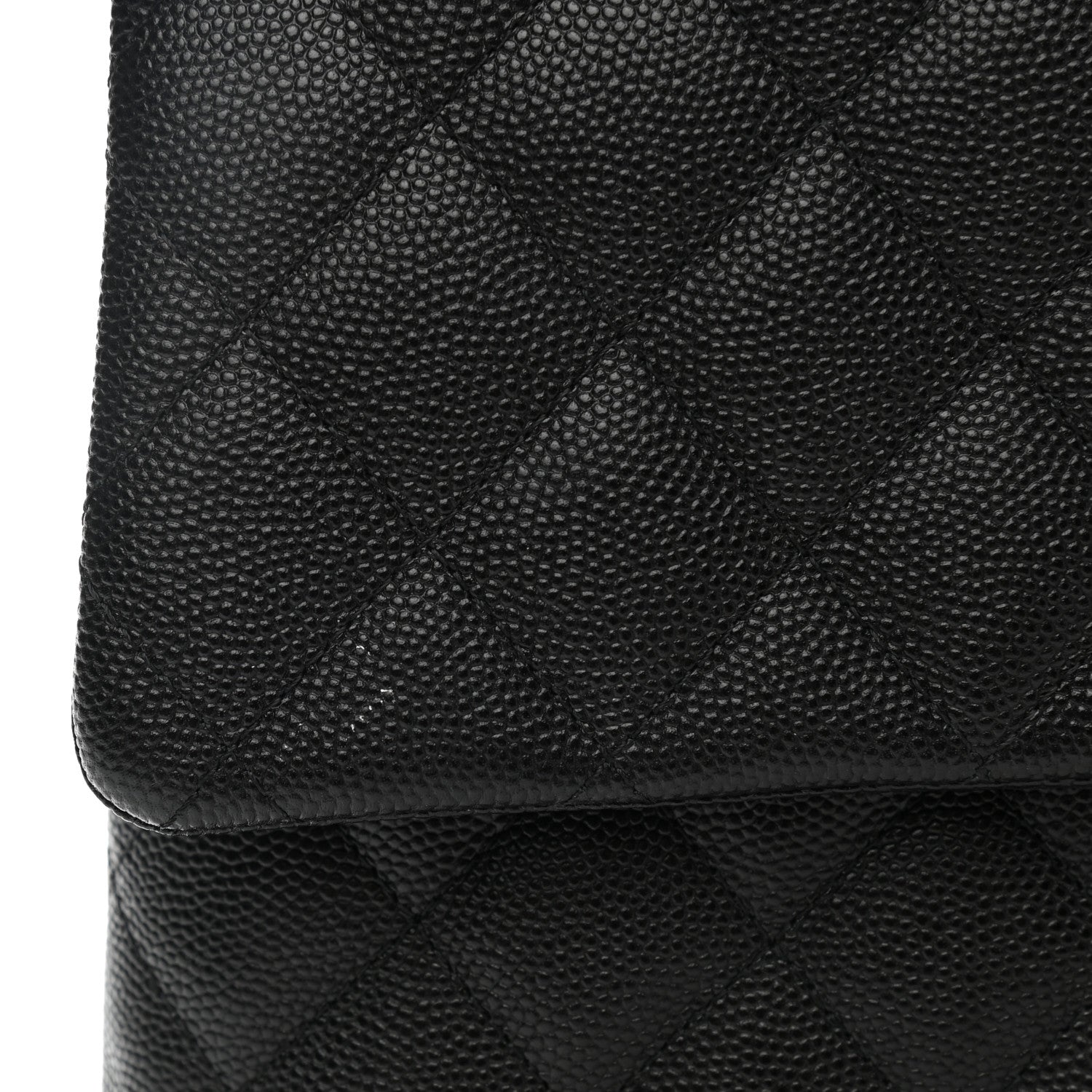 Chanel Caviar Quilted Flap Clutch Black 5 of 9
