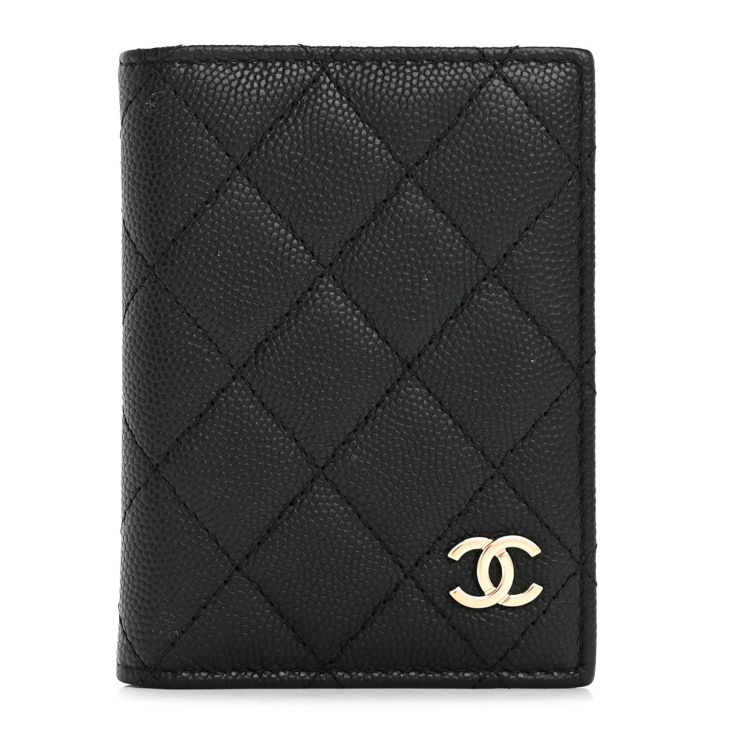 Chanel Caviar Quilted Card Holder Wallet Black 1 of 12