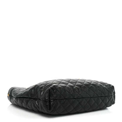 Saint Laurent Lambskin Quilted Maxi Icare Shopping Tote Black 4 of 12