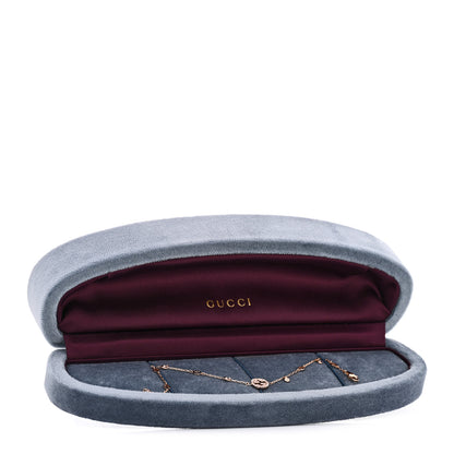 Gucci 18K Rose Gold Diamond GG Running Bracelet 6 of 6