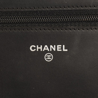 Chanel Calfskin Quilted Cambon Wallet On Chain WOC Black 6 of 8