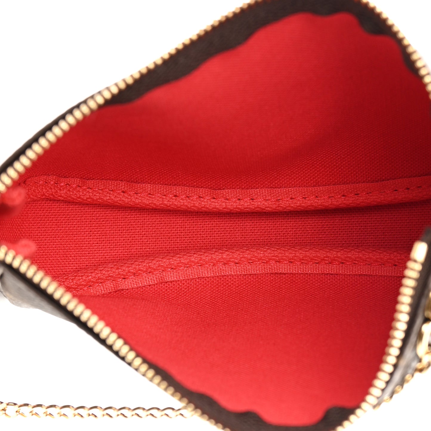 Monogram 2021 Christmas Animation London Mini Pochette Accessories Red