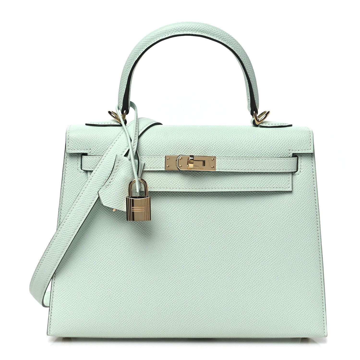 Hermes Epsom Kelly Sellier 25 Vert Peppermint 1 of 10
