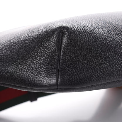 Gucci Grained Calfskin Logo Belt Bag Black 8 of 9
