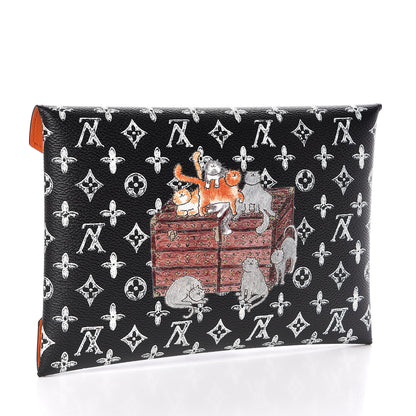 Louis Vuitton Catogram Large Kirigami Pochette Black 3 of 8