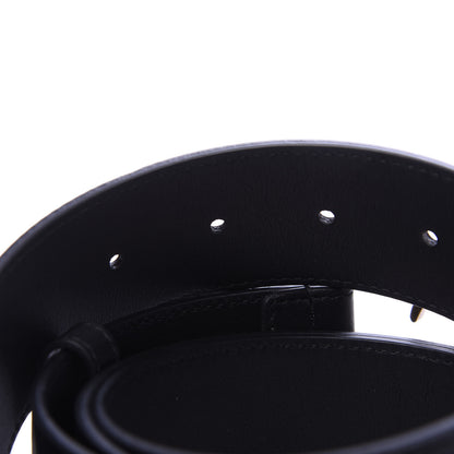 Gucci Moon Calfskin Pearl Double G 40mm Belt 110 44 Black Cream 4 of 5