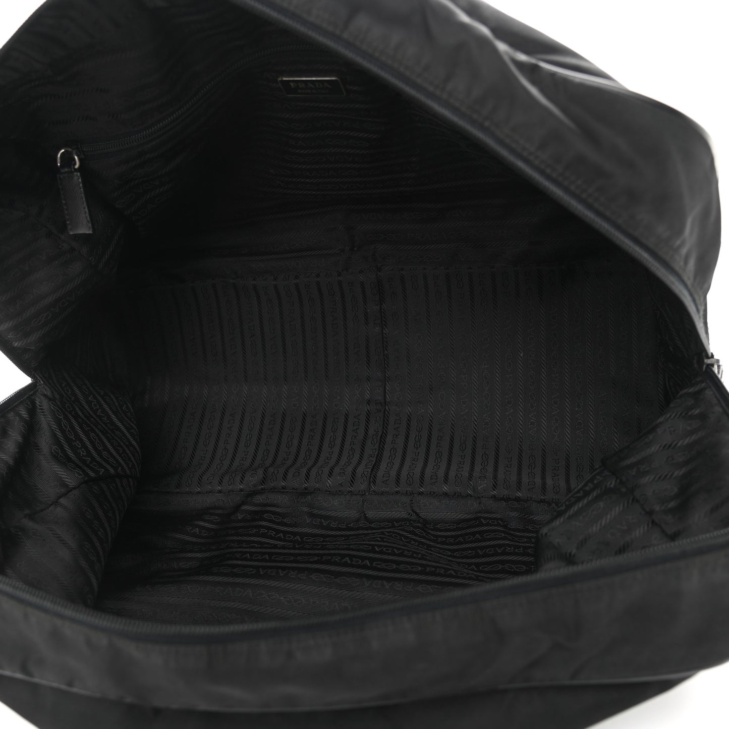 Tessuto Nylon Saffiano Duffle Black