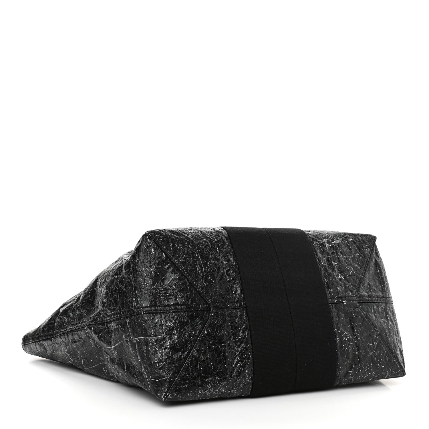 Alexander Wang Crackled Coated Canvas Extra Large AW Logo Tote Black 4 of 11