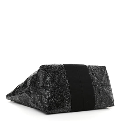 Alexander Wang Crackled Coated Canvas Extra Large AW Logo Tote Black 4 of 11