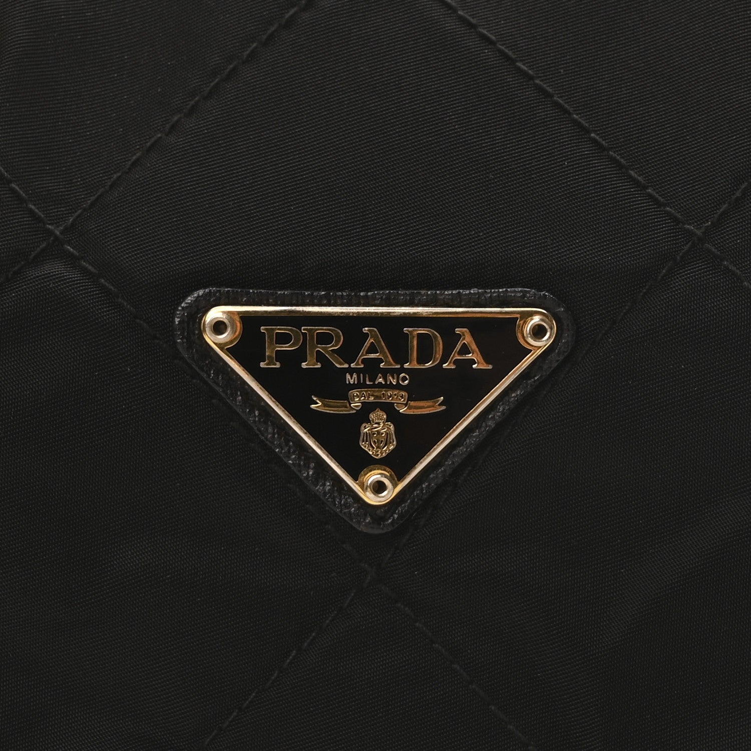 Prada Nylon Tessuto Quilted Shoulder Bag Black 7 of 9