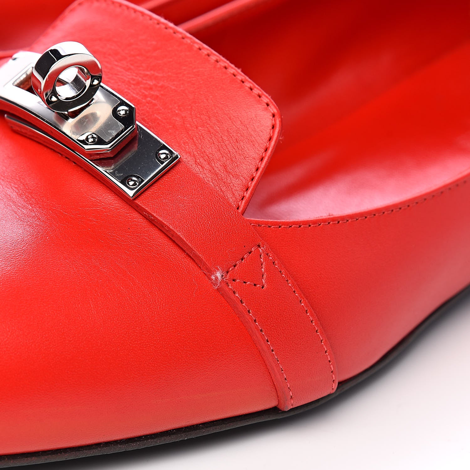 Hermes Calfskin Pegase Ballerina Flats 39 Rouge Piment 11 of 17