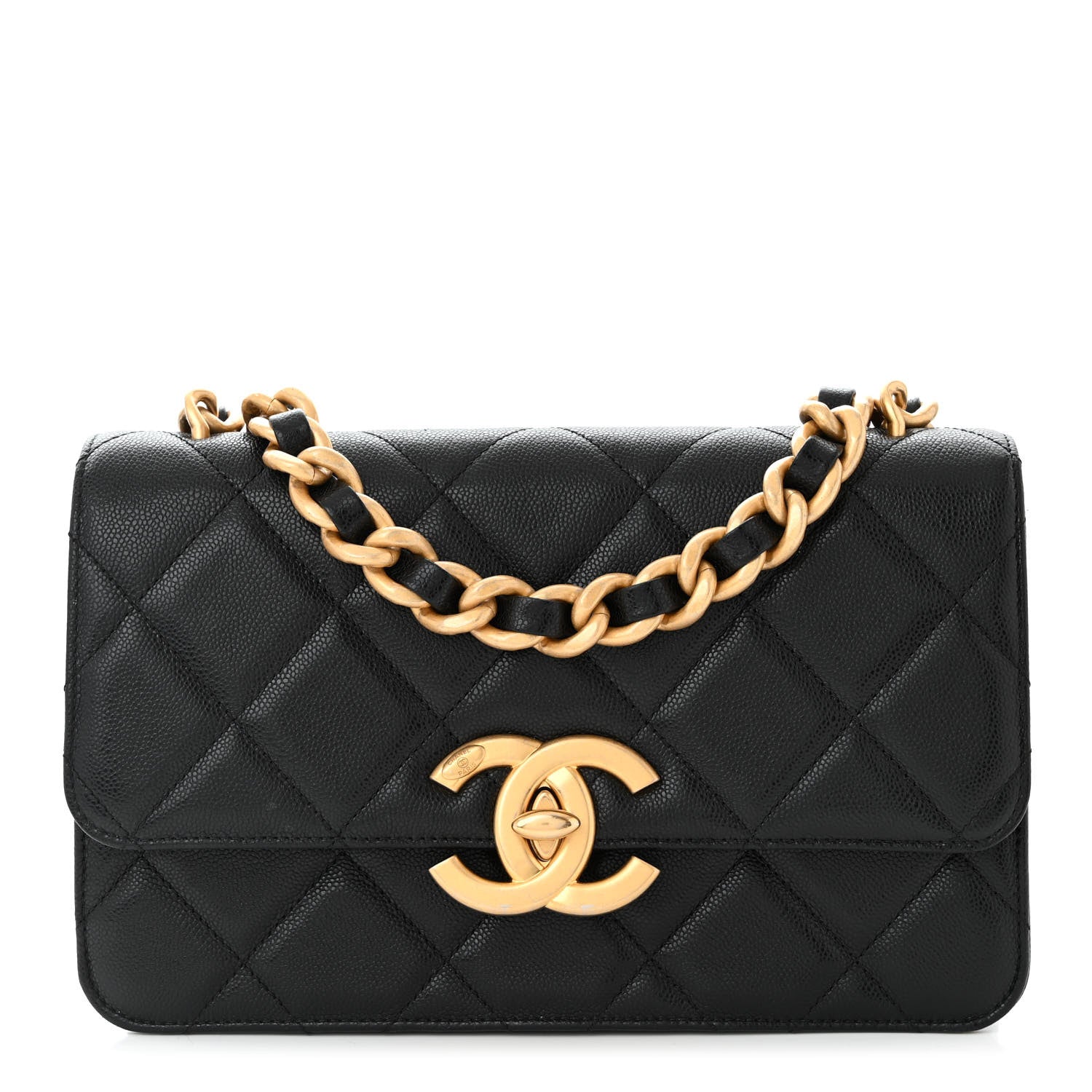 Chanel Shiny Caviar Quilted Small Flap Black 1 of 11