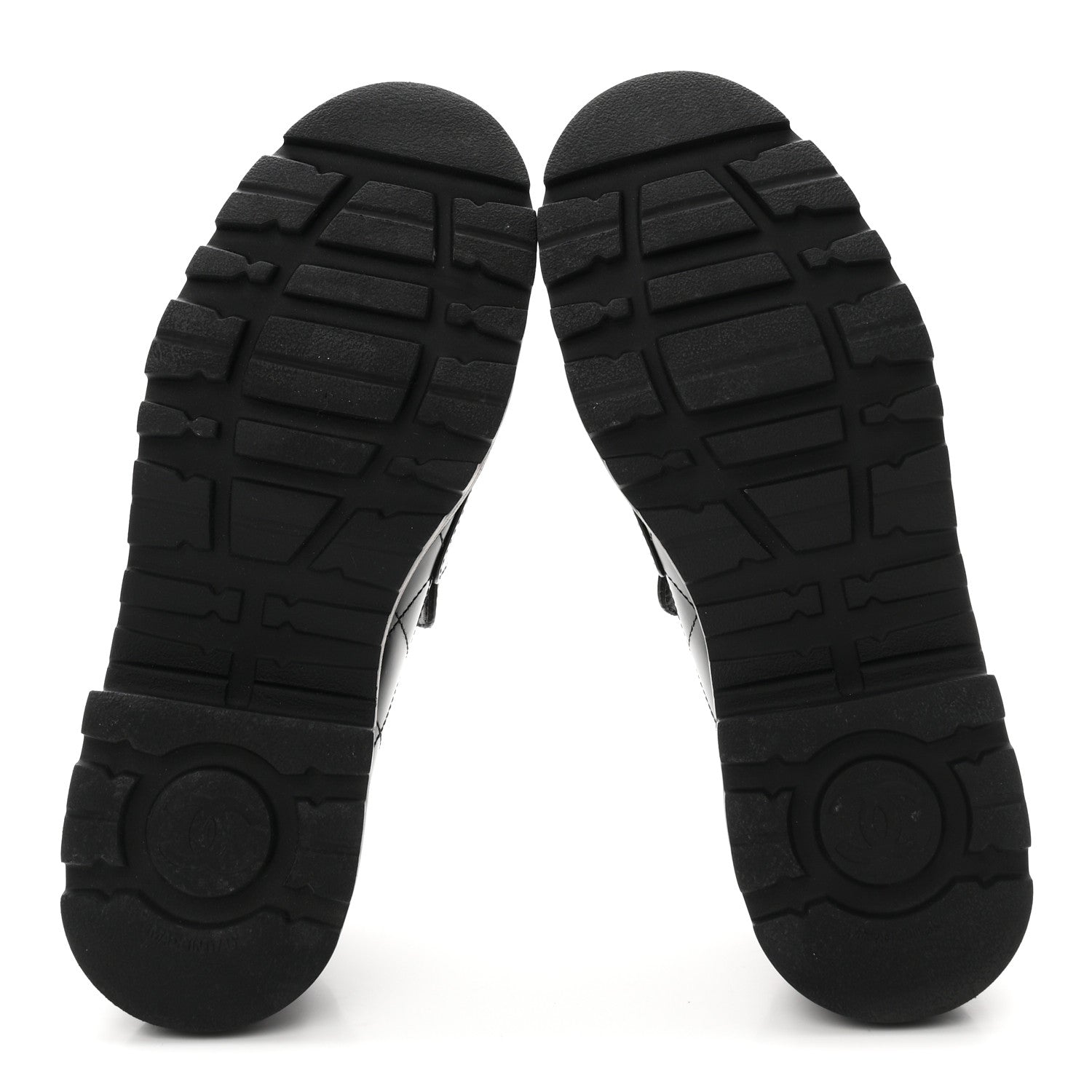 Chanel Calfskin Stitched CC Loafers 38.5 Black 6 of 9