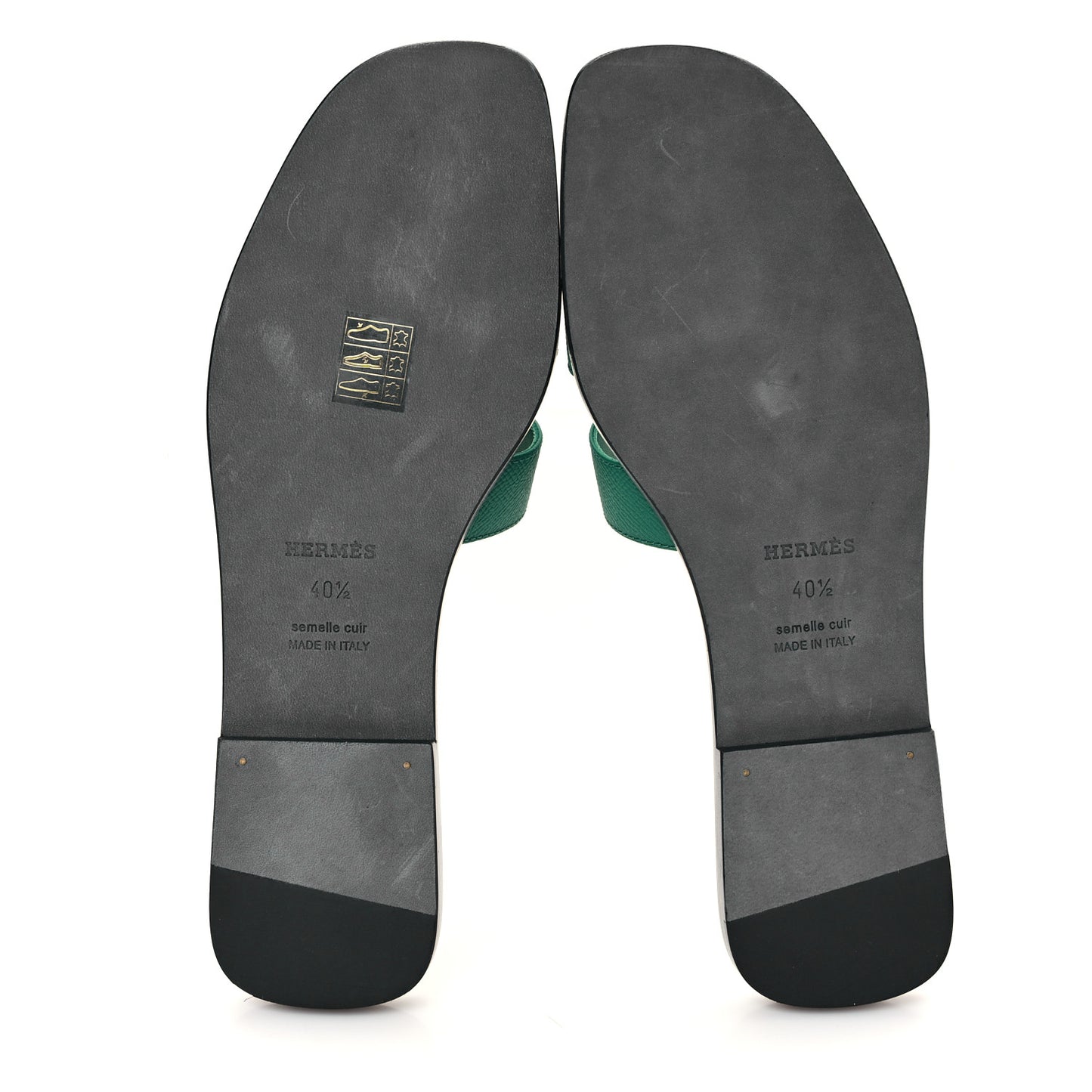 Epsom Oran Sandals 40.5 Vert Emeraude