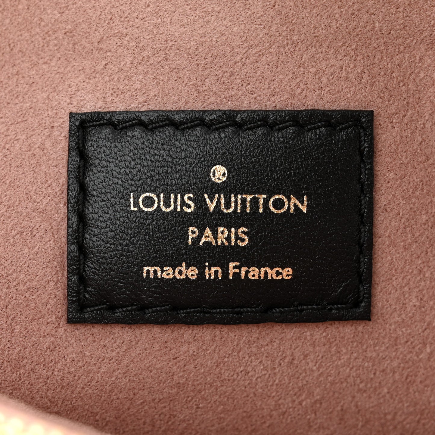 Lambskin Embossed Monogram Coussin PM Black
