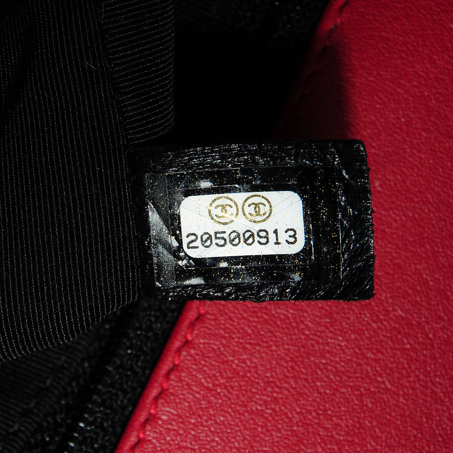 Patent Leather New Medium Boy Flap Plexiglass Red