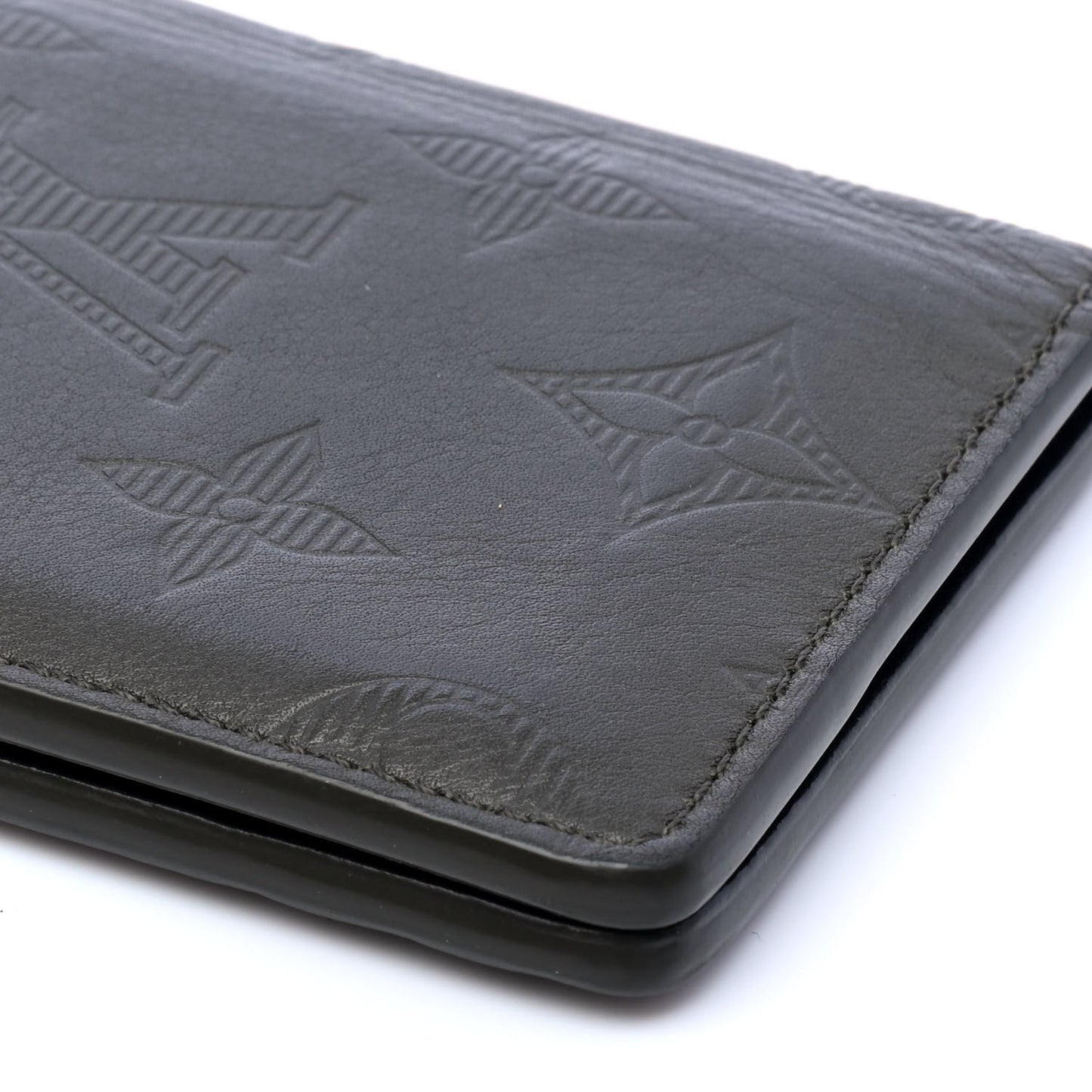 Calfskin Monogram Shadow Pocket Organizer Green