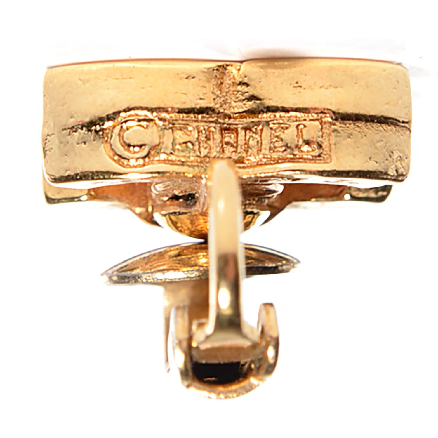 Chanel CC Clip On Earrings Gold 6 of 6