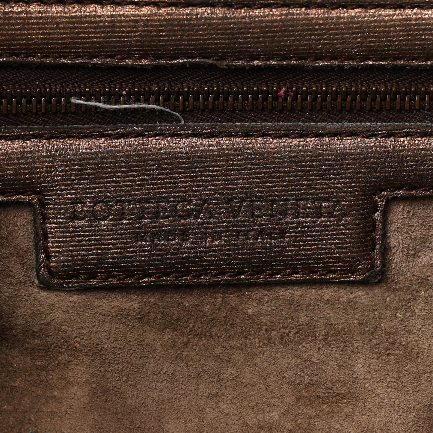 Metallic Nappa Intrecciato Large Veneta Hobo Copper