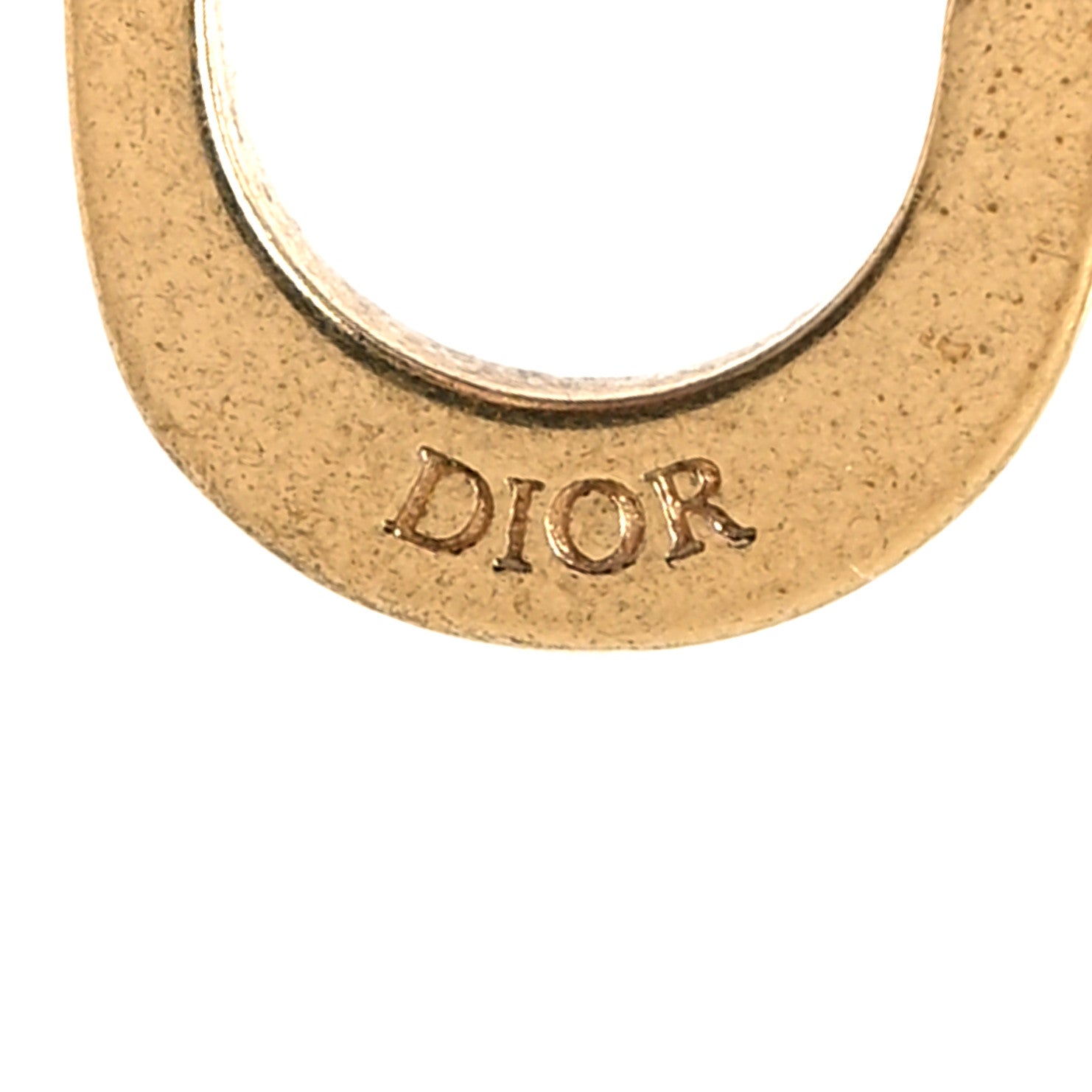 Christian Dior Crystal Petit CD Stud Earrings Gold 4 of 5