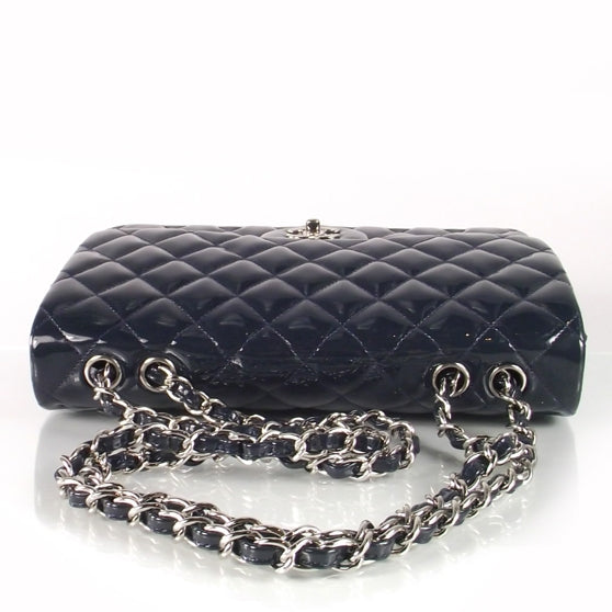 Chanel Patent Jumbo Flap Navy 4 of 8