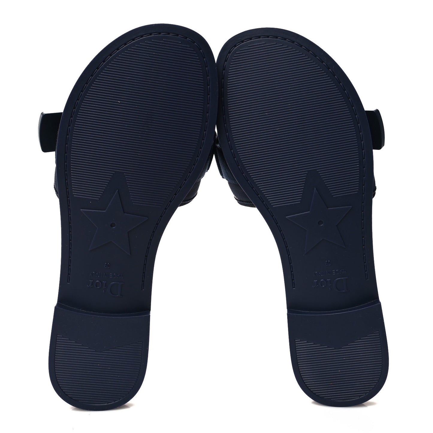 Technical Stretch Fabric Camouflage Dio(r)evolution Slide Sandals 39 Deep Blue