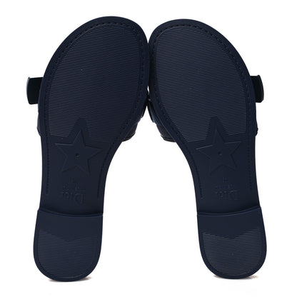 Christian Dior Technical Stretch Fabric Camouflage Dio(r)evolution Slide Sandals 39 Deep Blue 5 of 8