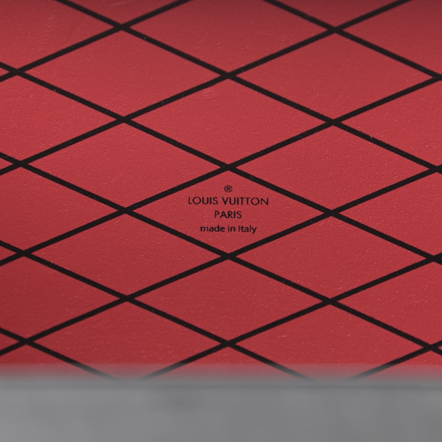 Patent Monogram Petite Malle Black Red