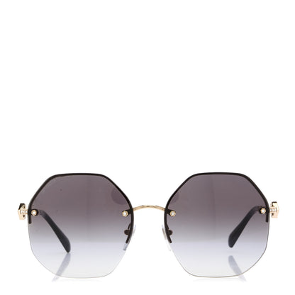 Bulgari Metal Crystal 6122-B Sunglasses Gold 2 of 5